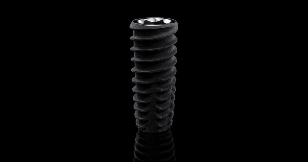Implante dental CORE1 SLA titanio negro hexágono interno rosca profunda